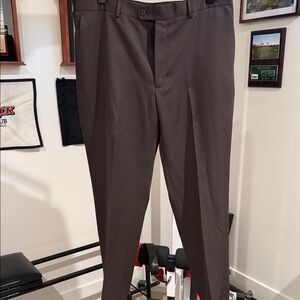 Perry Ellis Men's Dark Brown Dress Pants